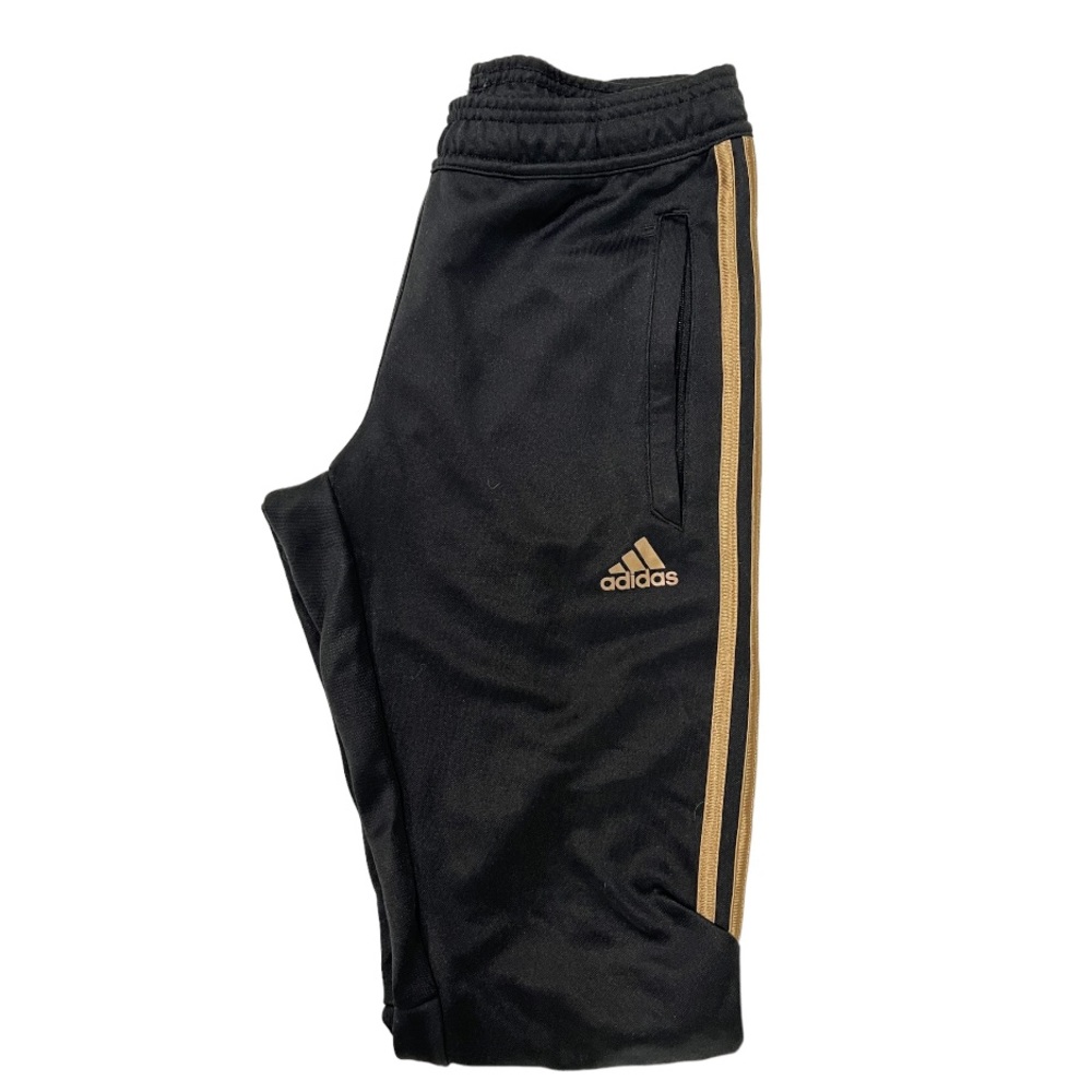 ADIDAS BLACK AND GOLD CLIMACOOL SWEATS